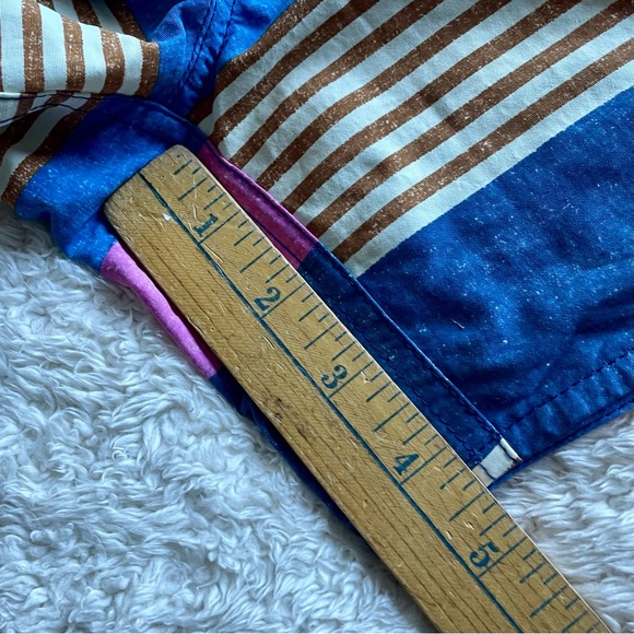 Patagonia Multicolor Striped Wavefarer Board Swim Surf Shorts Sz 6 Blue Purple - Picture 8 of 12